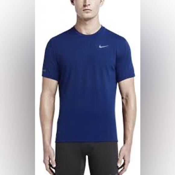 Nike Running Blue Dri-Fit Short Sleeve Tee 2 XL - Picture 1 of 9